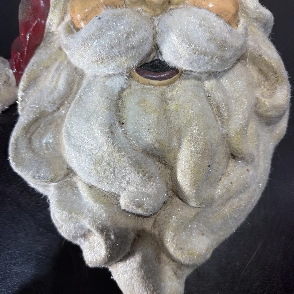 Vintage Large Paper Mache Santa Face 16